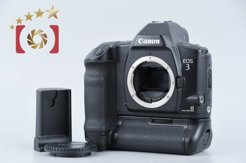 Canon EOS 3 35mm SLR Film Camera Body + PB-E2 Power Drive Booster from Japan