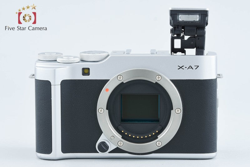 Fujifilm X-A7 24.2 MP Silver Digital Mirrorless Camera Body from Japan