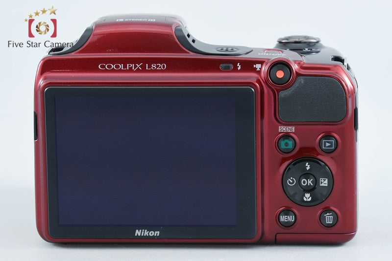 Nikon COOLPIX L820 Red 16.0 MP Digital Camera from Japan