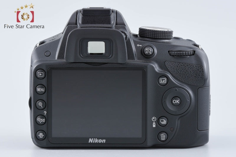 "Shutter count 1,466" Nikon D3200 Black 24.2 MP DSLR 18-55 VR Lens from Japan