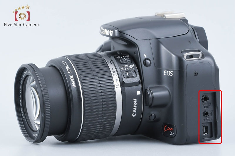 Canon EOS Kiss X2 / Digital Rebel XSi / 450D 12.2 MP 18-55 IS Lens from Japan