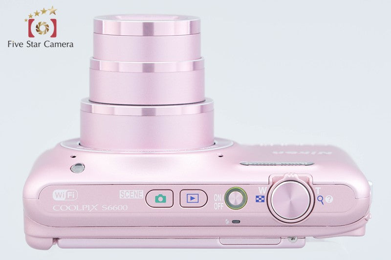 Nikon COOLPIX S6600 Silky Pink 16.0 MP Digital Camera from Japan