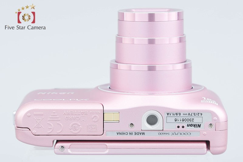 Nikon COOLPIX S6600 Silky Pink 16.0 MP Digital Camera from Japan