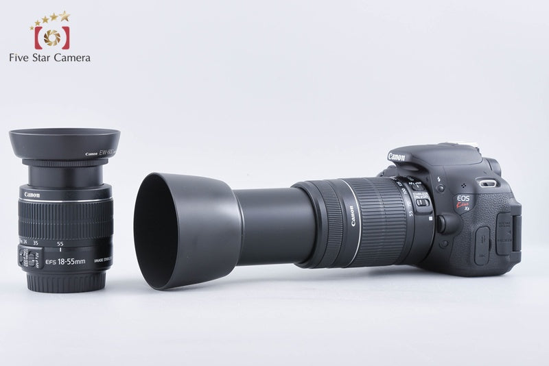 Canon EOS Kiss X5 / Rebel T3i / 600D 18.0 MP DSLR 18-55 55-250 Lenses from Japan