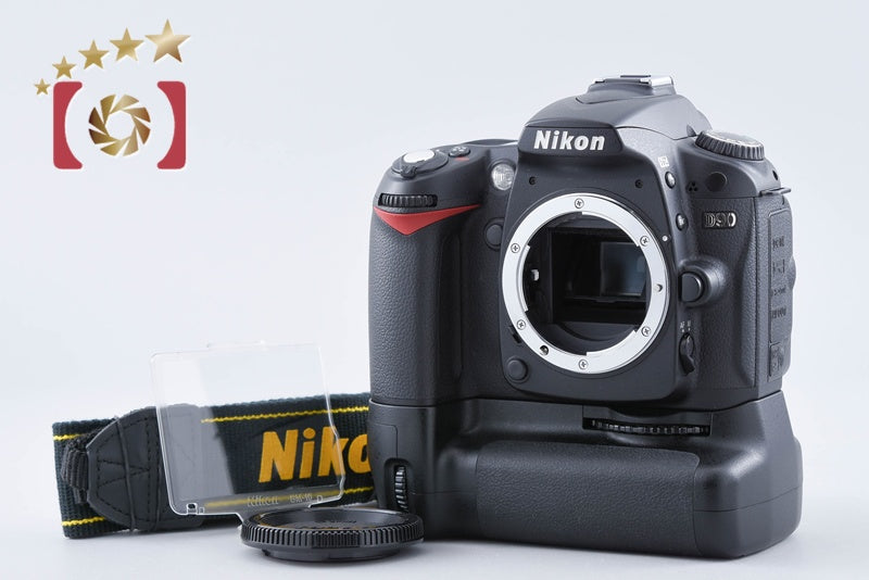 "Count 2,475" Nikon D90 12.3MP DSLR + MB-D80 Multi Power Battery Pack from Japan