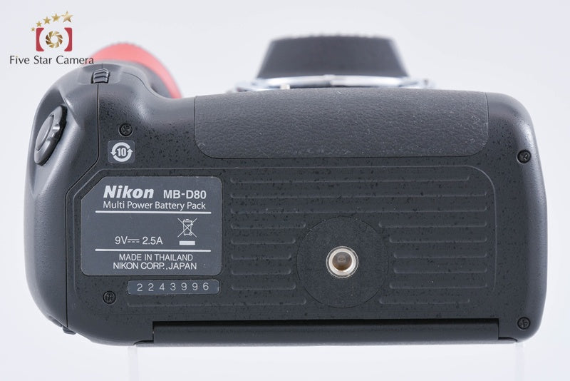 "Count 2,475" Nikon D90 12.3MP DSLR + MB-D80 Multi Power Battery Pack from Japan