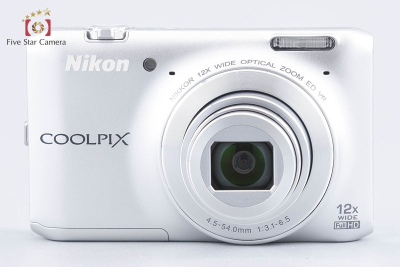 Nikon COOLPIX S6400 Crystal Silver 16.0 MP Digital Camera w/ Box from Japan