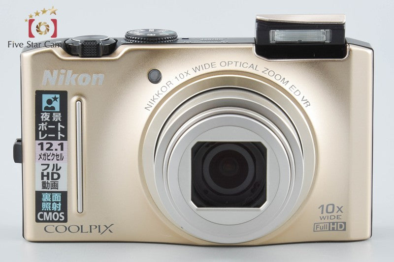 Nikon COOLPIX S8100 Precious Gold 12.1 MP Digital Camera from Japan