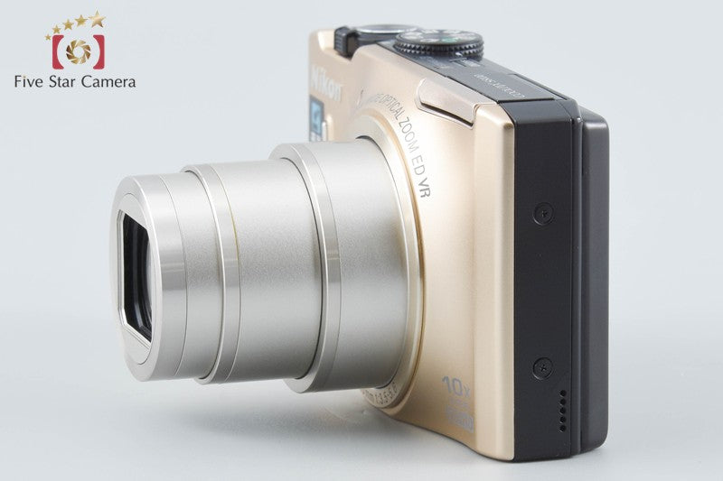 Nikon COOLPIX S8100 Precious Gold 12.1 MP Digital Camera from Japan