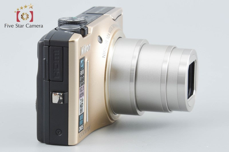 Nikon COOLPIX S8100 Precious Gold 12.1 MP Digital Camera from Japan