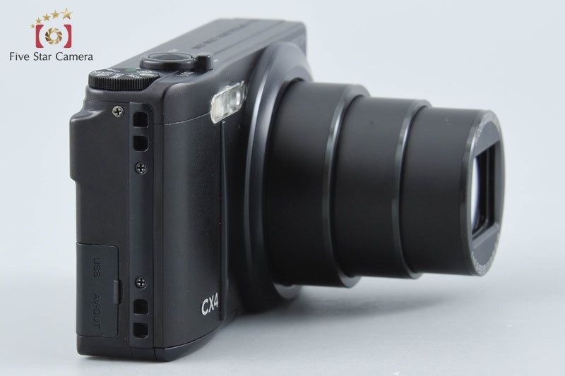 "Shutter count 1,259" Ricoh CX4 Black 10.0 MP Digital Camera w/ Box from Japan