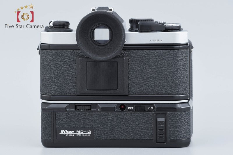 Nikon New FM2 FM2N Silver Early Model 35mm SLR + MD-12 Motor Drive from Japan