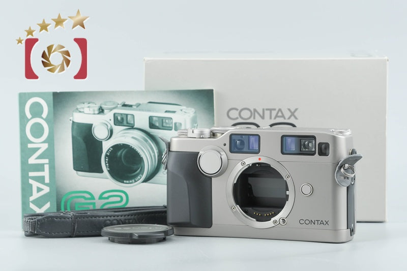 CONTAX G2 Titanium Silver 35mm Rangefinder Film Camera w/ Box from Jap