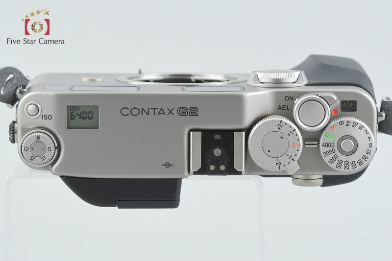 CONTAX G2 Titanium Silver 35mm Rangefinder Film Camera w/ Box from Japan