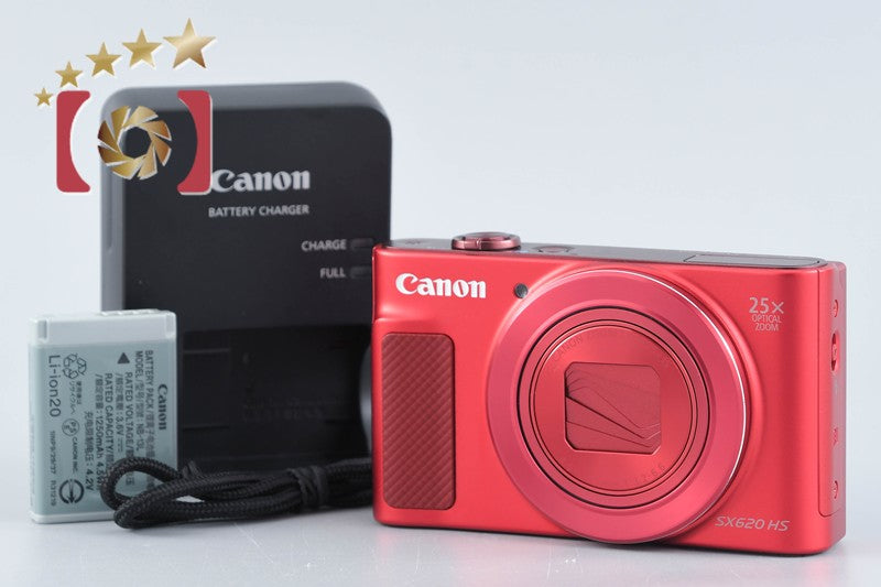 Canon PowerShot SX620 HS Red 20.2 MP Digital Camera from Japan