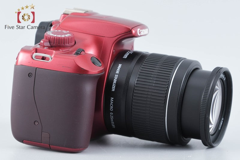 Canon EOS Kiss X50 / Rebel T3 / 1100D Red 12.2 MP 18-55 Lens from Japan