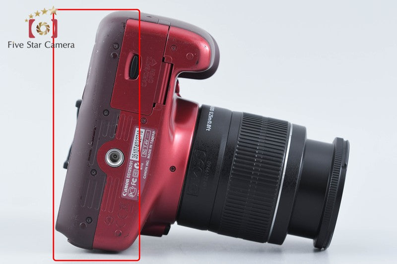 Canon EOS Kiss X50 / Rebel T3 / 1100D Red 12.2 MP 18-55 Lens from Japan
