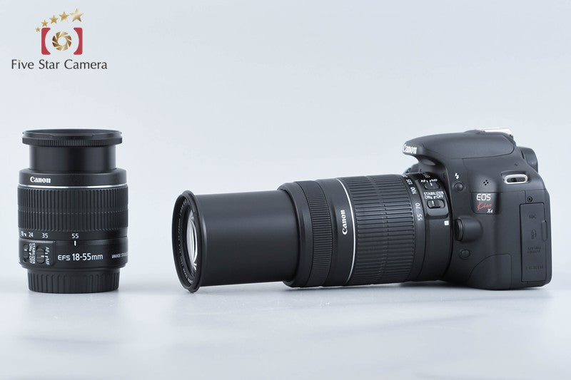 Canon EOS Kiss X4 / Rebel T2i / 550D 18.0 MP 18-55 55-250 Lenses from Japan