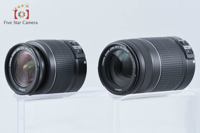 Canon EOS Kiss X4 / Rebel T2i / 550D 18.0 MP 18-55 55-250 Lenses from Japan