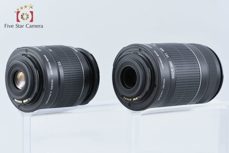 Canon EOS Kiss X4 / Rebel T2i / 550D 18.0 MP 18-55 55-250 Lenses from Japan