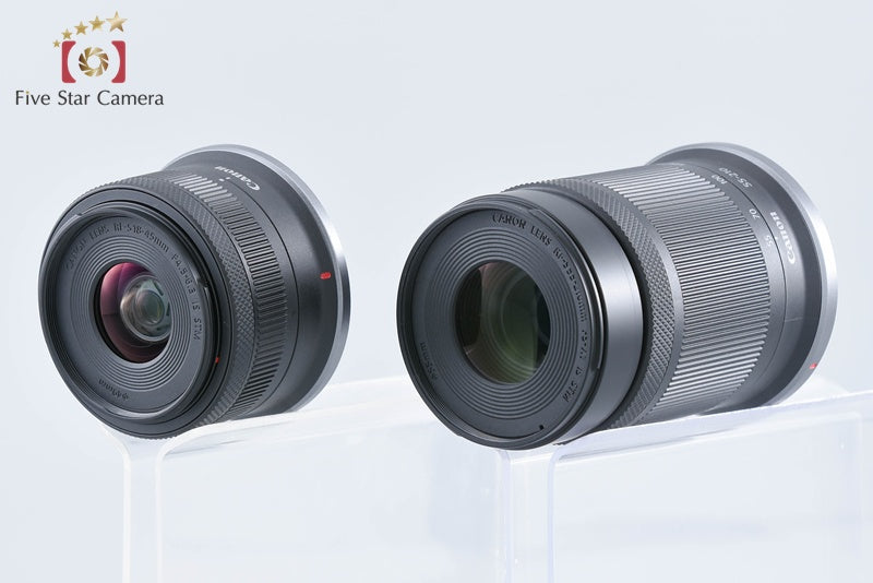 "Count 2,000" Canon EOS R50 Black 24.2 MP RF-S 18-45 55-210 Lenses from Japan