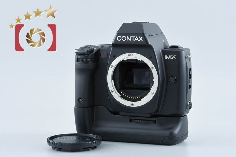 CONTAX NX 35mm SLR Film Camera + P-10 Battery Holder + D-11 Data Back from Japan