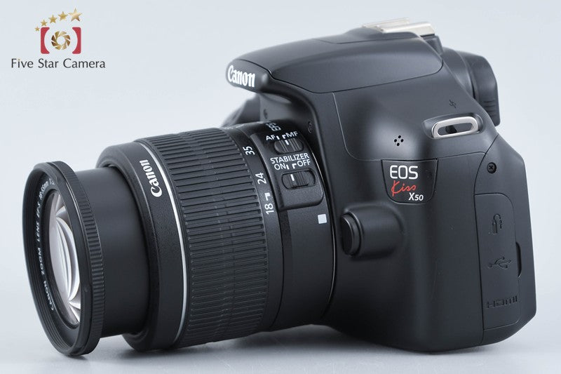 Canon EOS Kiss X50 / Rebel T3 / 1100D Black 12.2 MP 18-55 Lens from Japan