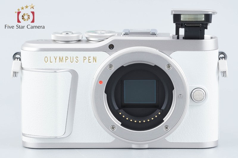 "Count 2,980" Olympus PEN Lite E-PL9 White 16.1MP 14-42 40-150 Lenses from Japan