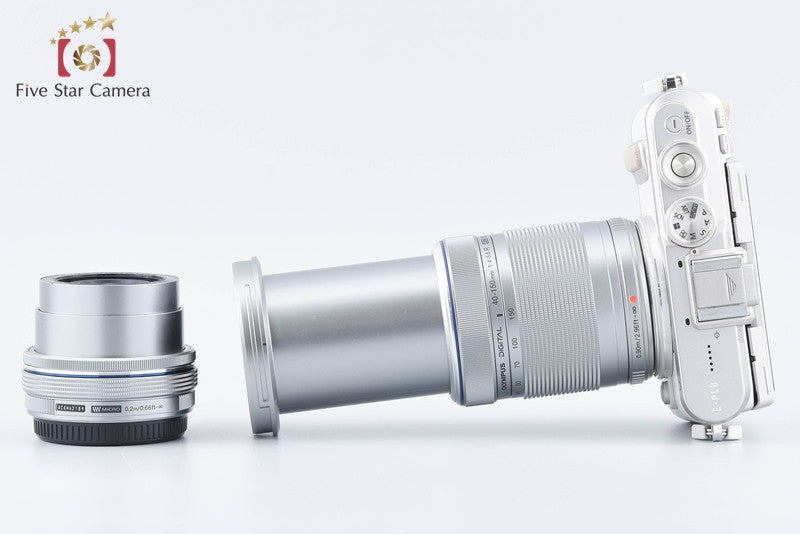 "Count 664" Olympus PEN E-PL8 White 16.1 MP EZ 14-42 40-150 Lenses from Japan