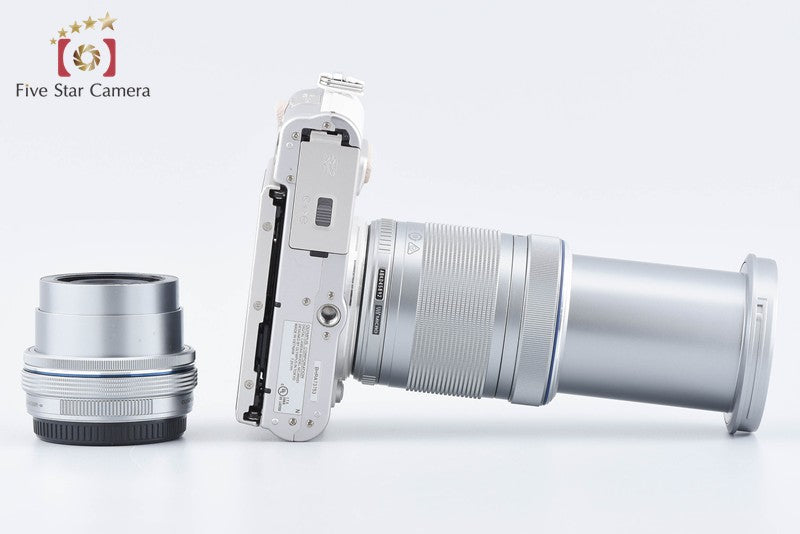 "Count 664" Olympus PEN E-PL8 White 16.1 MP EZ 14-42 40-150 Lenses from Japan
