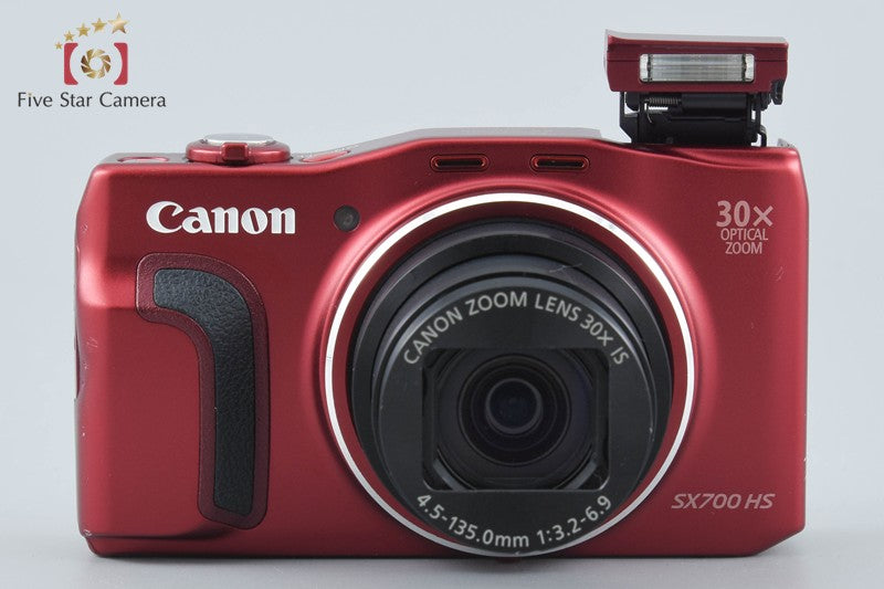 Canon PowerShot SX700 HS Red 16.1 MP Digital Camera from Japan