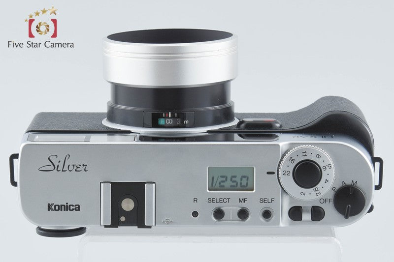 Konica HEXAR AF Silver 35mm Point & Shoot Film Camera w/ Box from Japan