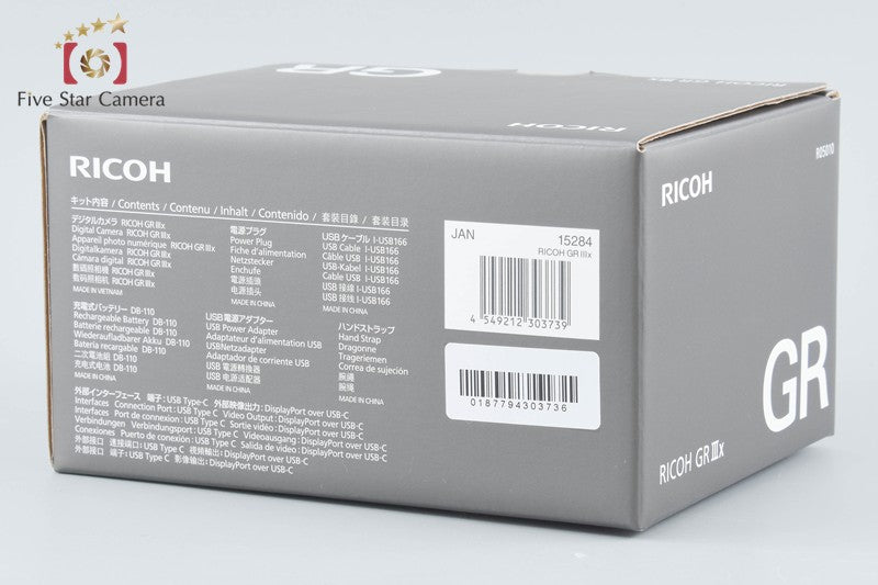 "Shutter count 1,316" Ricoh GR IIIx 24.2 MP Digital Camera w/ Box from Japan