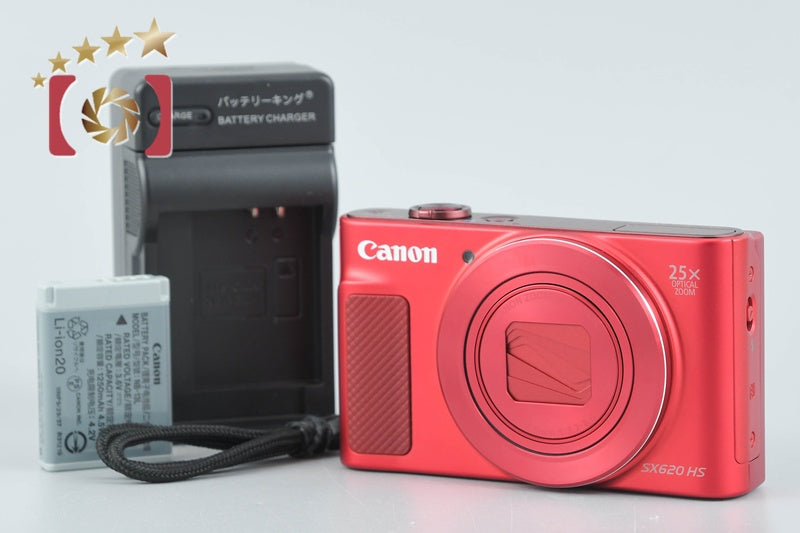 Canon PowerShot SX620 HS Red 20.2 MP Digital Camera from Japan