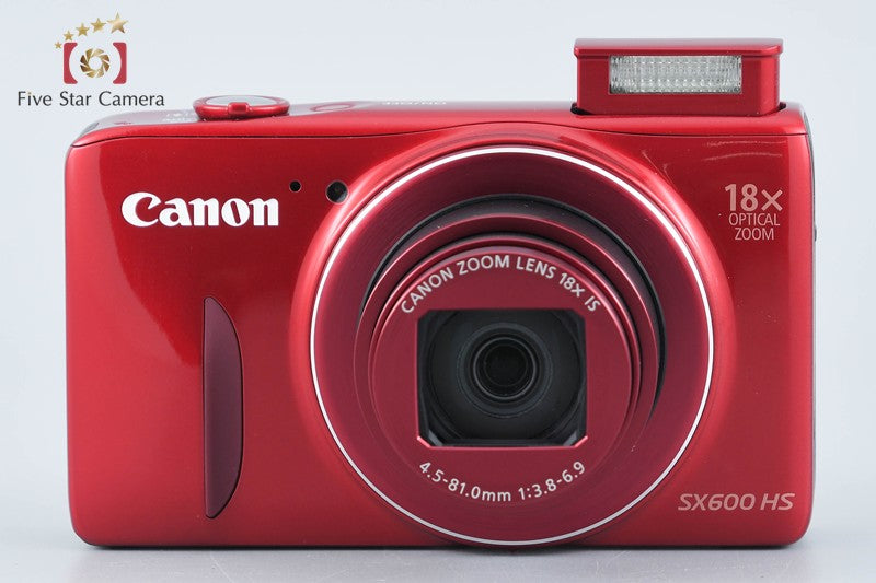 Canon Powershot SX600 HS Red 16.0 MP Digital Camera w/ Box from Japan