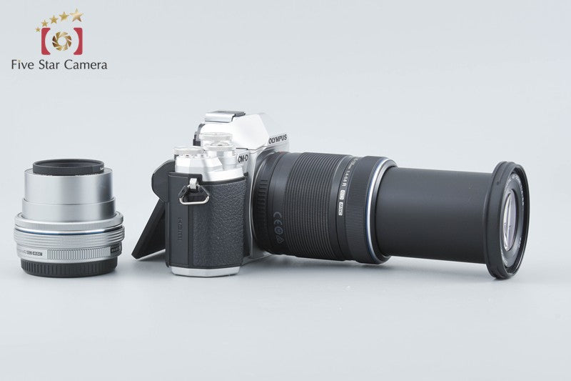 Olympus OM-D E-M10 Mark III Silver 16.1 MP 14-42 40-150 EZ Lenses from Japan