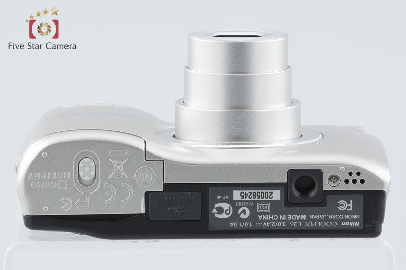 Nikon COOLPIX L26 Silver 16.1 MP Digital Camera from Japan