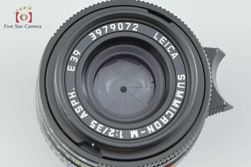 Leica SUMMICRON-M 35mm f/2 ASPH. E39 11879 Black from Japan