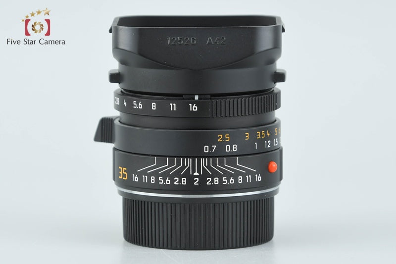 Leica SUMMICRON-M 35mm f/2 ASPH. E39 11879 Black from Japan