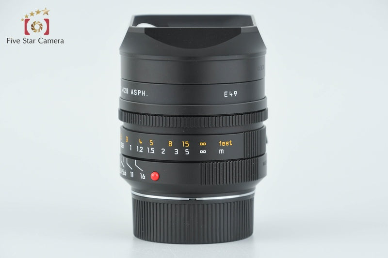 Leica SUMMILUX-M 28mm f/1.4 ASPH. E49 11668 6-Bit w/ Box from Japan