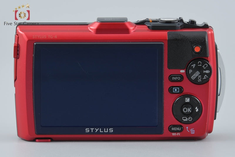 "Count 326" Olympus STYLUS TG-4 Tough Red 16.0 MP Digital Camera from Japan