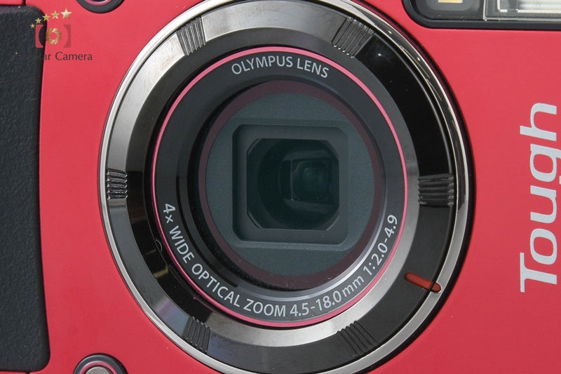 "Count 326" Olympus STYLUS TG-4 Tough Red 16.0 MP Digital Camera from Japan