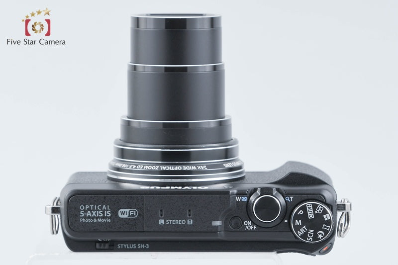 Olympus Stylus SH-3 Black 16.0 MP Digital Camera from Japan