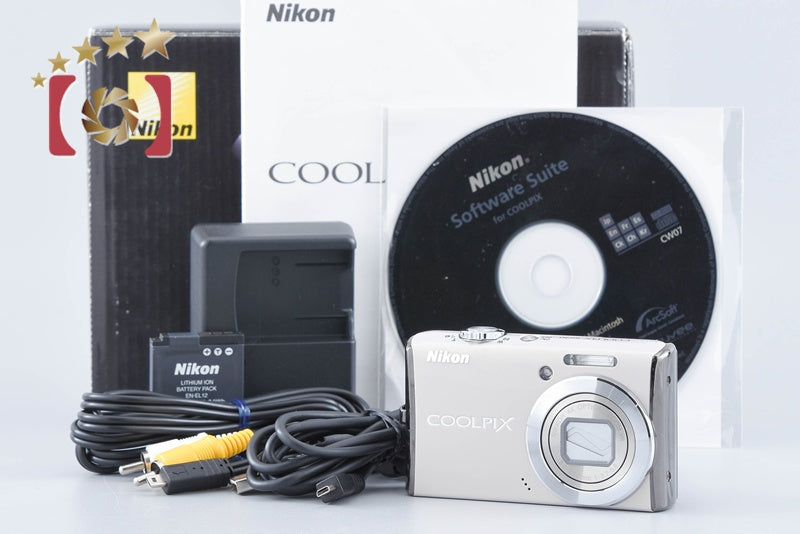 Nikon COOLPIX S620 Pearl White 12.2 MP Digital Camera w/ Box from Japan