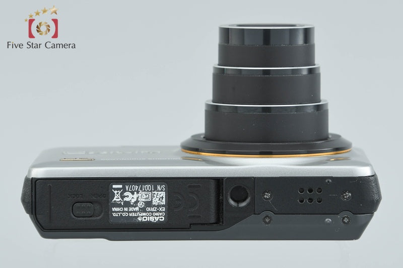 CASIO HIGH SPEED EXILIM EX-ZR10 Silver 12.1 MP Digital Camera from Japan