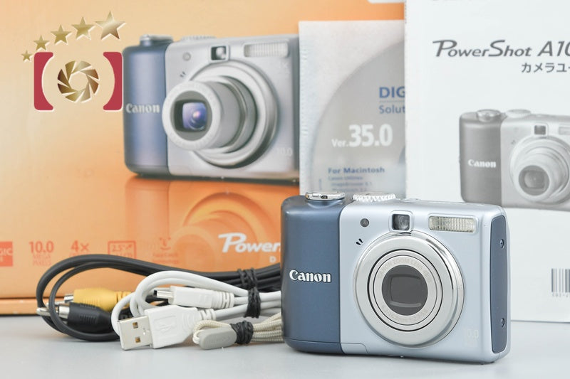 Canon PowerShot A1000 IS Blue 10.0 MP Digital Camera w/ Box from Japan