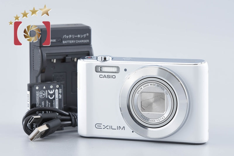 CASIO EXILIM EX-ZS180 White 16.1 MP Digital Camera from Japan