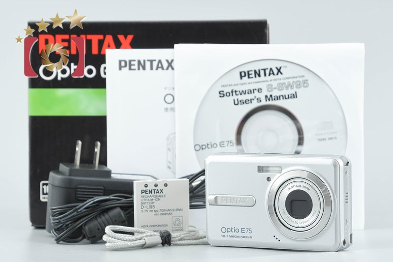 Pentax Optio E75 10.1 MP Digital Camera w/ Box from Japan