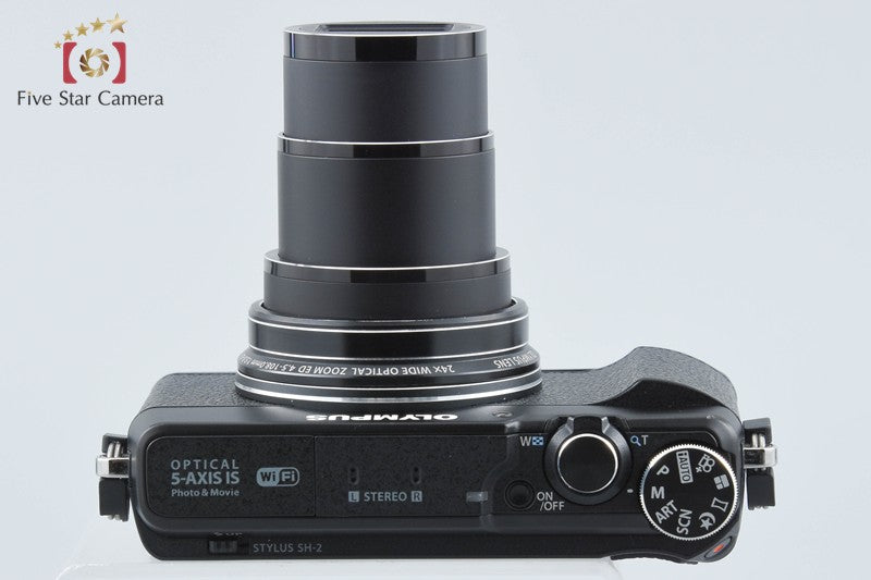 Olympus Stylus SH-2 Black 16.0 MP Digital Camera from Japan