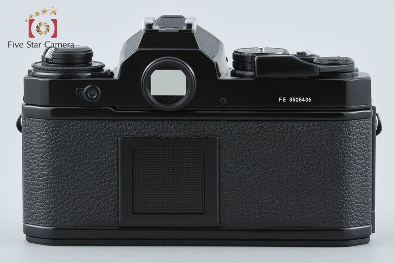 Nikon FE Black 35mm SLR Film Camera + Ai NIKKOR 50mm f/1.4 from Japan